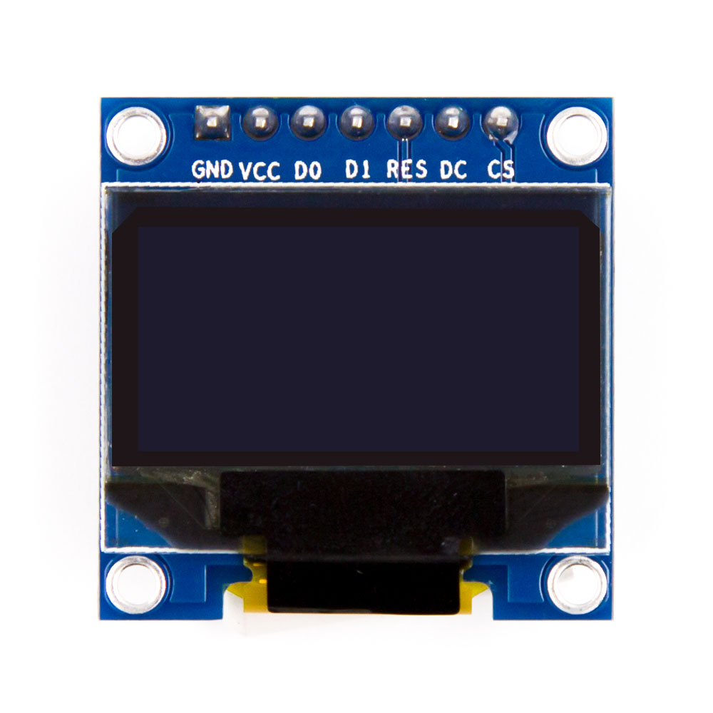 "Дисплей SPI OLED LCD 0.96"" 7-контактный, SSD1306 (не запускается с VCC отсутствует возможность настройки) синий"